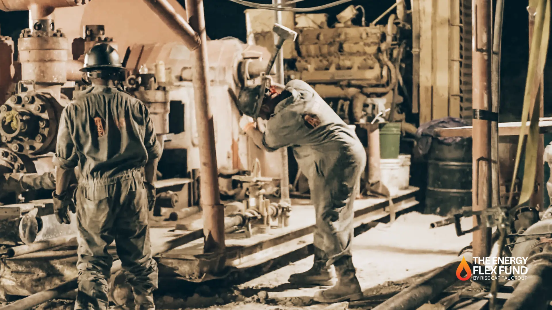 Servicing the pump at night