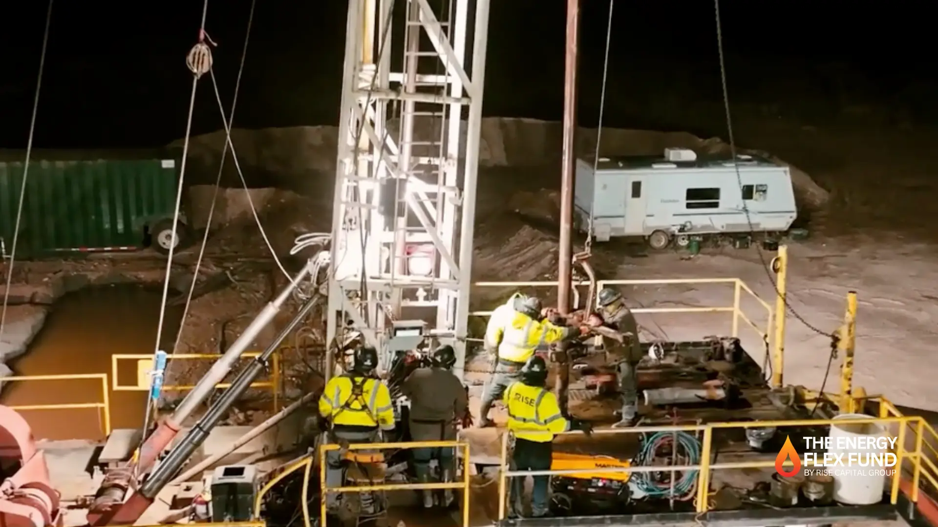 Night rig operations from above